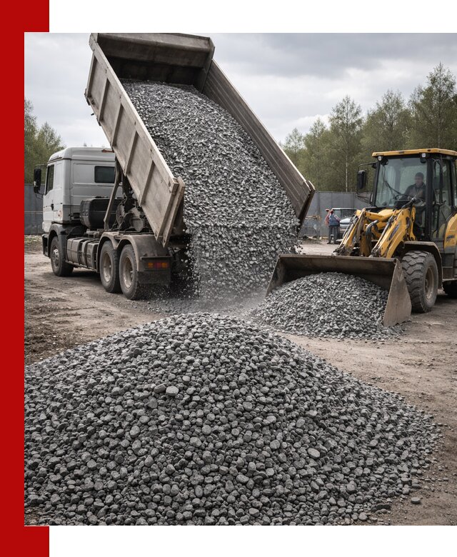 Доставка и продажа щебня гранитного в Ростове