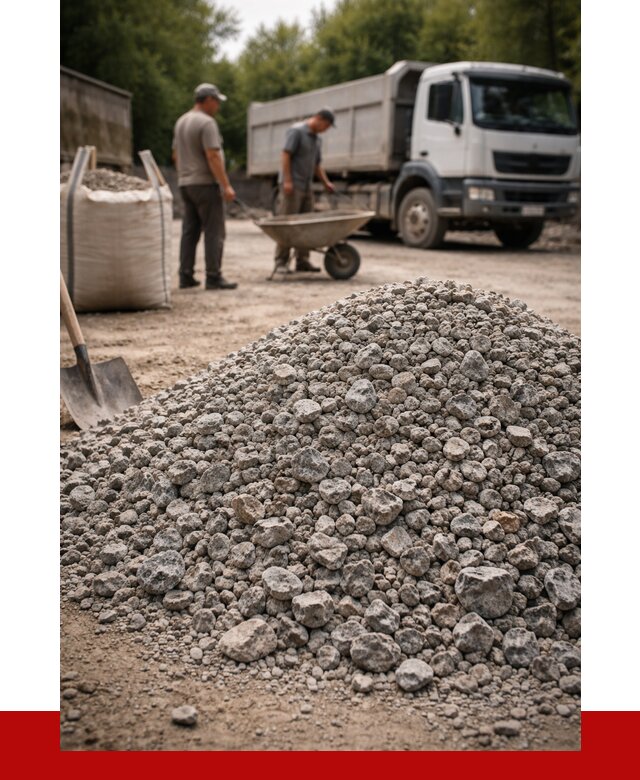 Гранитный щебень фракция 20-40 в Ростове от 3284 руб. ПРОНЕРУДРсв