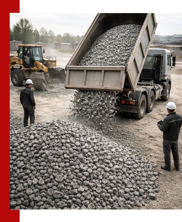 Доставка гранитного щебня фракции 20-40 в Ростове