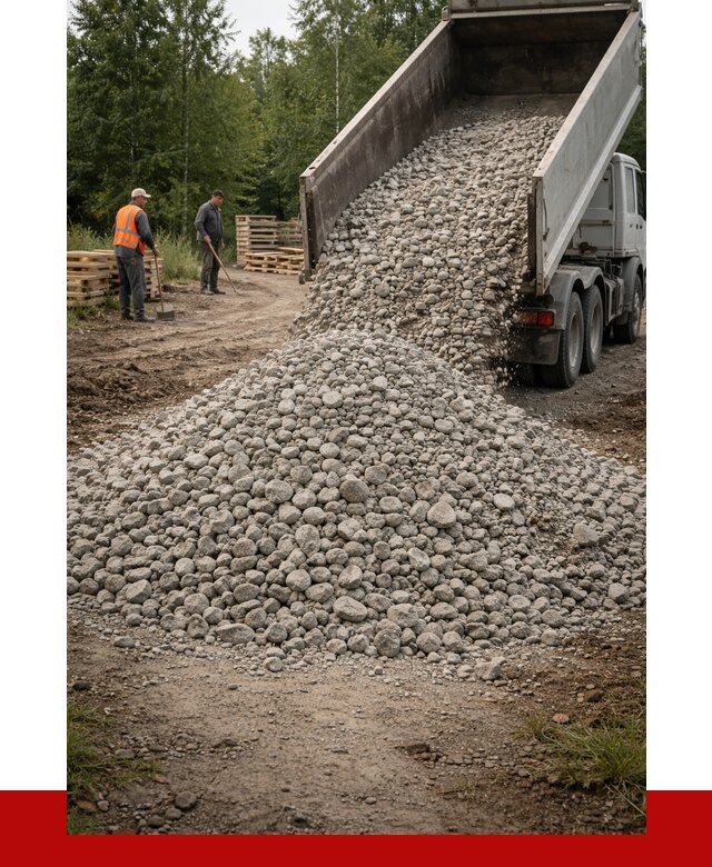 гравийный щебень фракция 70-120 в Ростове от 2514 р. ПРОНЕРУДРсв