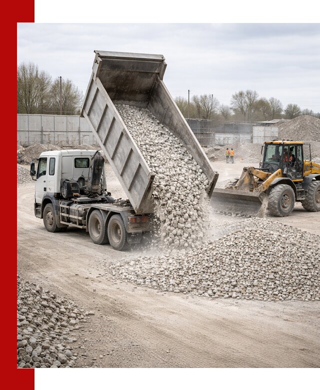 Доставка и продажа известнякового щебня в Ростове