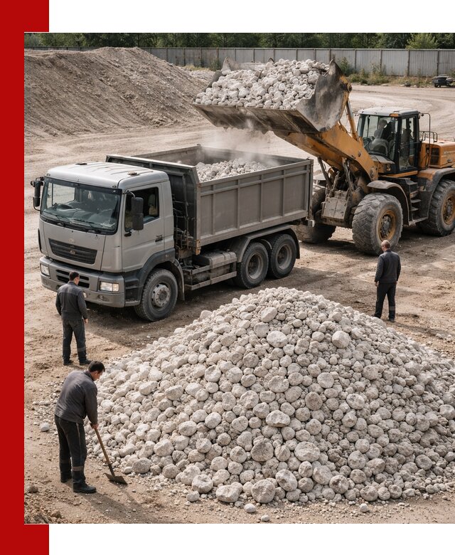 Известняковый щебень фракция 70–150 с доставкой в Ростове