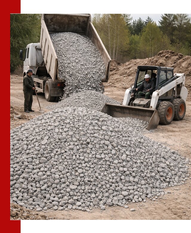 Доставка доломитового щебня в Ростове напрямую от карьера