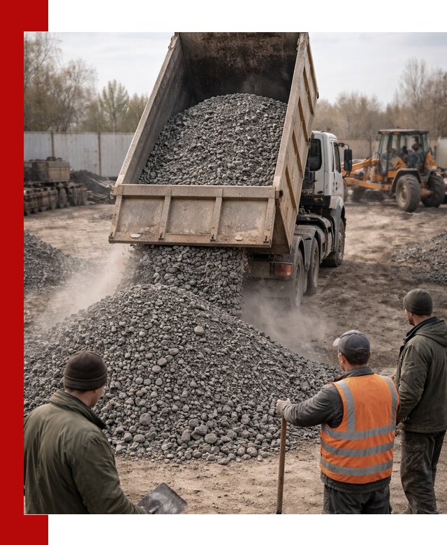 Доставка шлакового щебня в удобные сроки по выгодной цене в Ростове