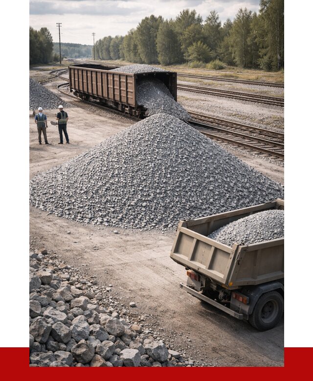 Железнодорожный щебень 20-60 в Ростове от 1745 р. | ПРОНЕРУДРсв