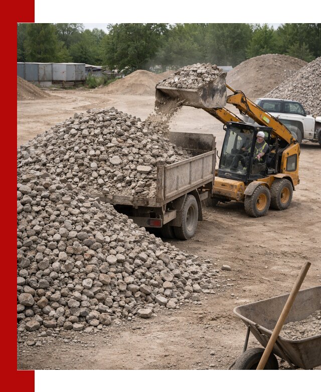 Доставка вторичного щебня в Ростове для строительных работ