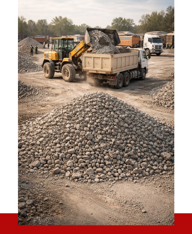 Вторичный щебень фракция 40-70 в Ростове от 1786 р, ПРОНЕРУДРсв