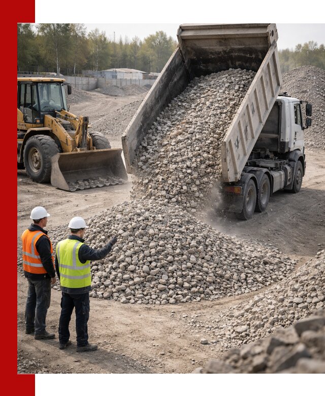 Вторичный щебень фракция 40–70 доставка в Ростове