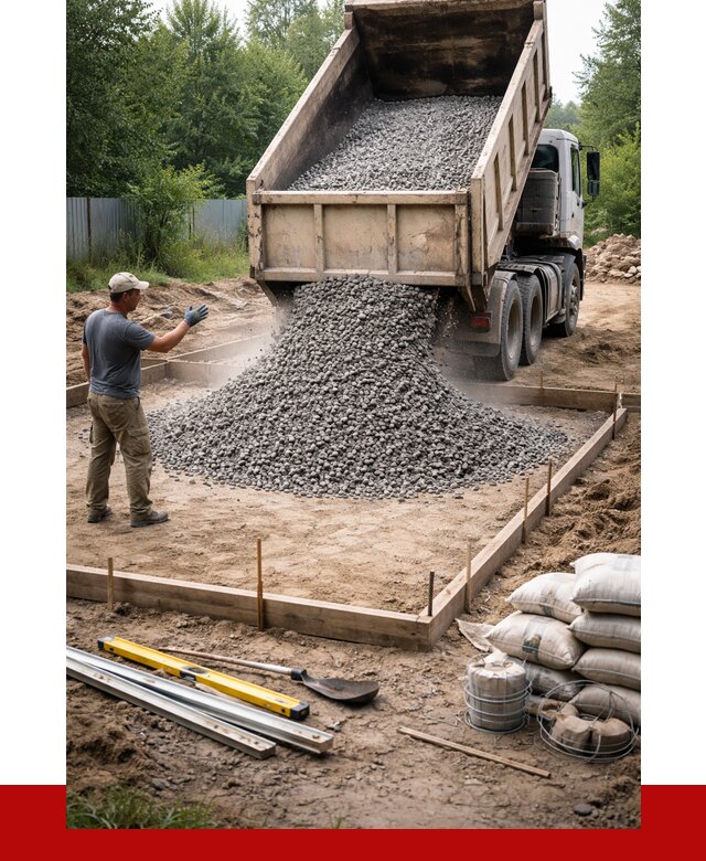 Купить щебень для фундамента в Ростове от 4618 р. | ПРОНЕРУДРсв