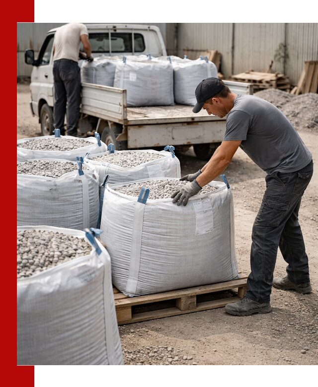 Доставка щебня в мешках по выгодным ценам в Ростове