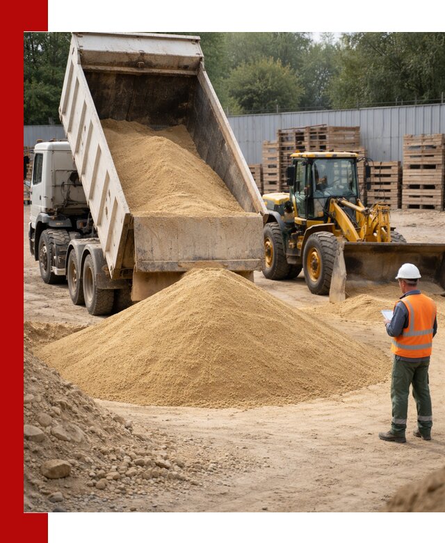 Доставка карьерного мелкозернистого песка в Ростове