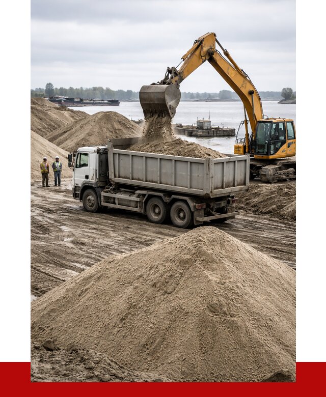 Купить речной песок навалом в Ростове от 1847 р., ПРОНЕРУДРсв