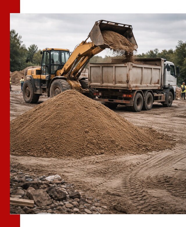 Доставка речного песка навалом в Ростове быстро и выгодно
