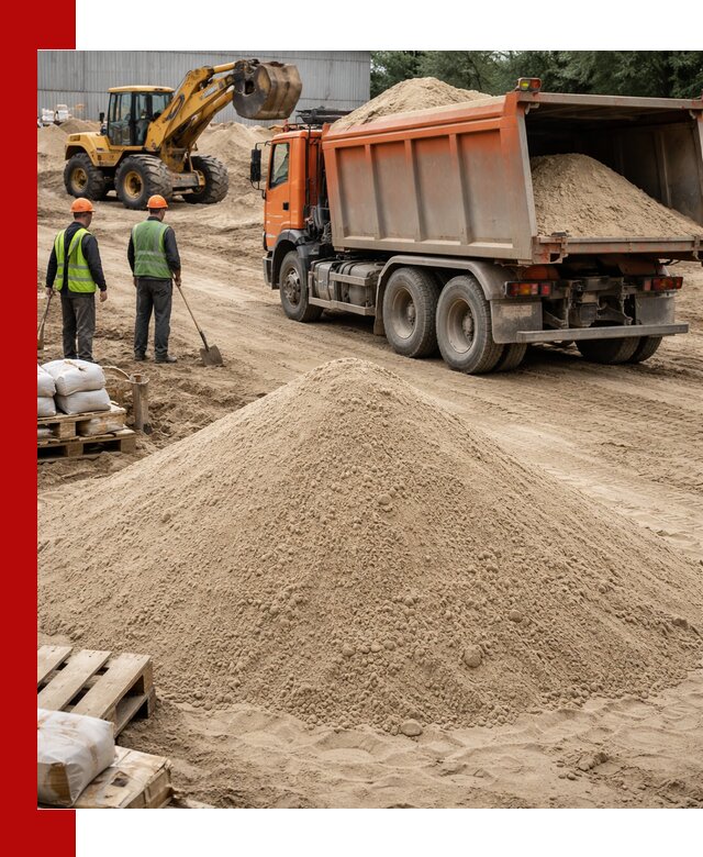 Доставка и продажа мытого речного песка в Ростове