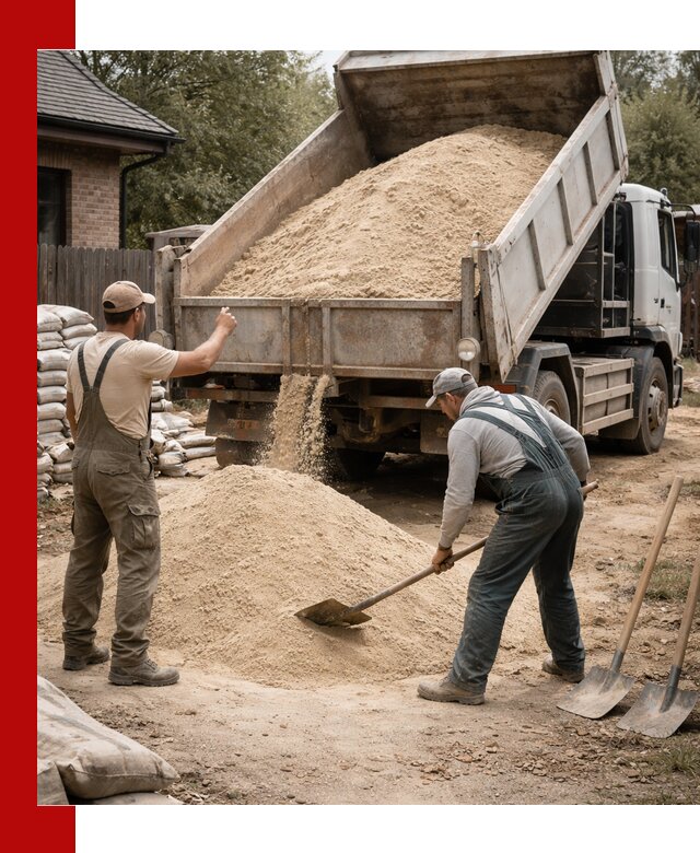 Песок для штукатурки с доставкой в Ростове качественный и чистый