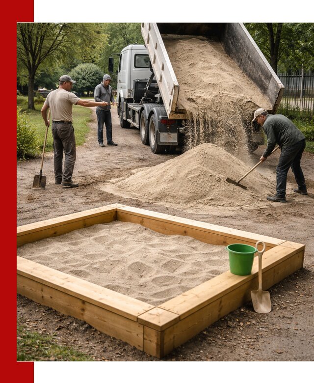 Песок для песочницы с доставкой в Ростове недорого и чистый