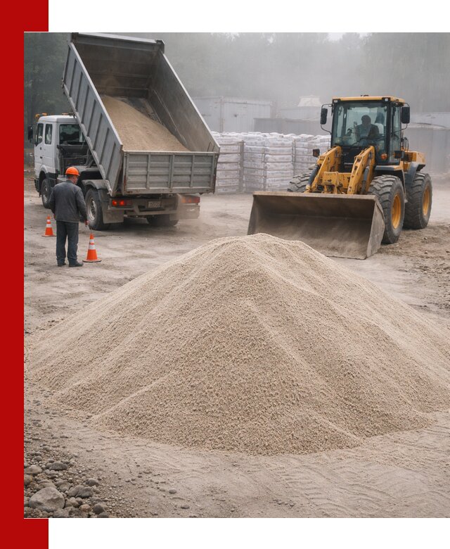 Кварцевый песок фракция 0–8 для стройработ в Ростове