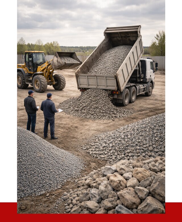 Гравий и камень с доставкой в Ростове от 4310 р. - ПРОНЕРУДРсв