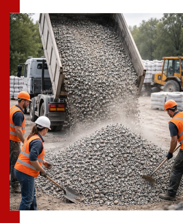 Доставка гравия и камня в Ростове оптом и в розницу