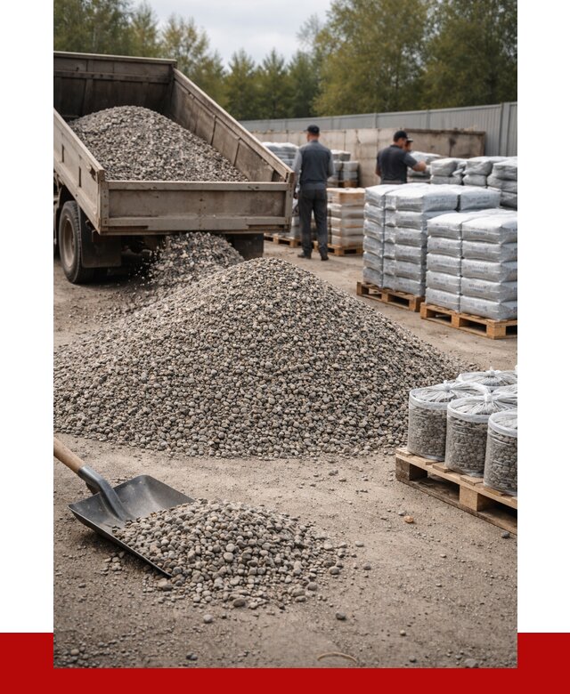 Гравий фракция 5-20 в Ростове купить от 2360 р. ПРОНЕРУДРсв