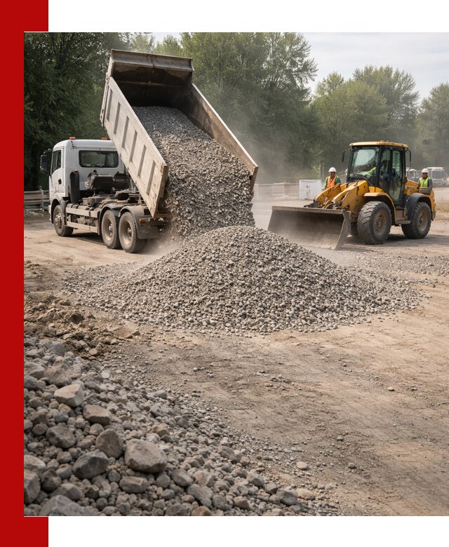 Гравий фракция 5–20 доставка в Ростове оптом и в розницу