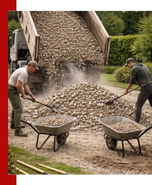 Доставка и продажа декоративной гальки в Ростове