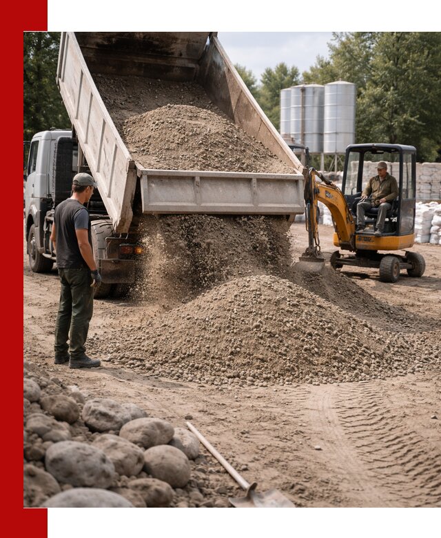 Доставка ПГС С3 в Ростове самосвалами и миксерами