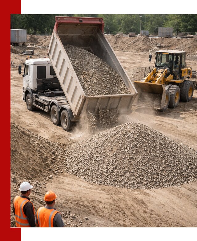 Щебень с песком (ЩГПС С2) с доставкой в Ростове