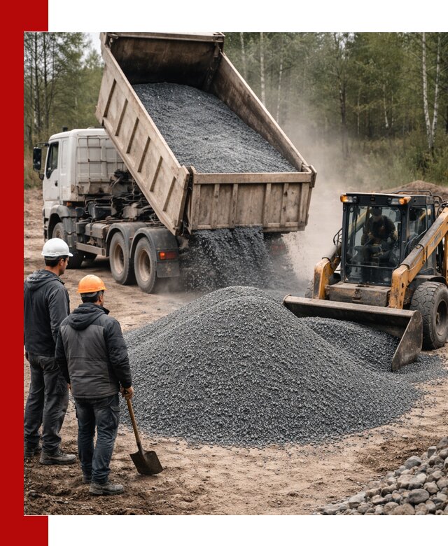 Гранитный отсев 0-5 с доставкой и разгрузкой в Ростове