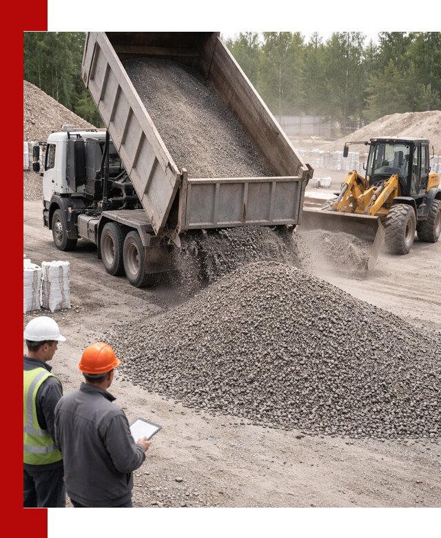 Доставка и продажа гранитного отсева 0-10 в Ростове