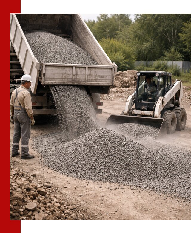 Доставка гравийного отсева 0-5 в Ростове оптом и в розницу