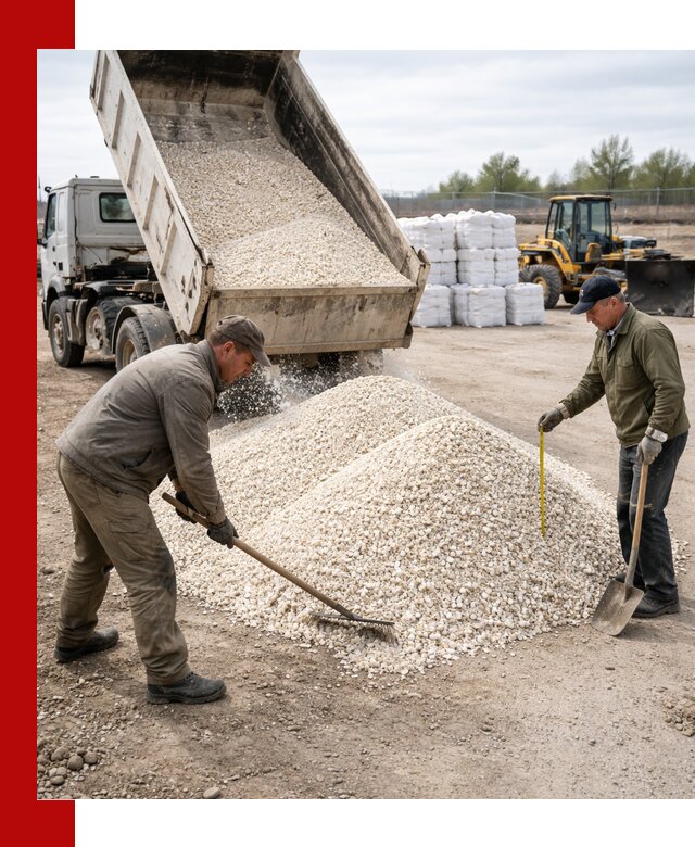 Мраморная крошка с доставкой и разгрузкой в Ростове