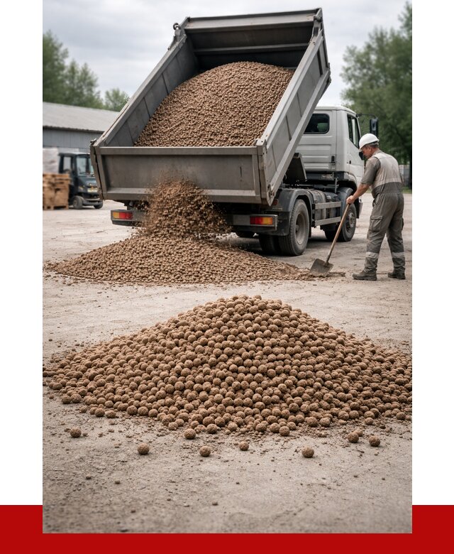 Керамзит с доставкой в Ростове от 4310 р. за м3 | ПРОНЕРУДРсв