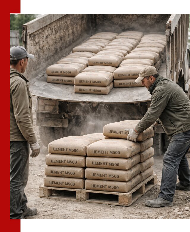 Цемент М500 с доставкой самосвалом в Ростове