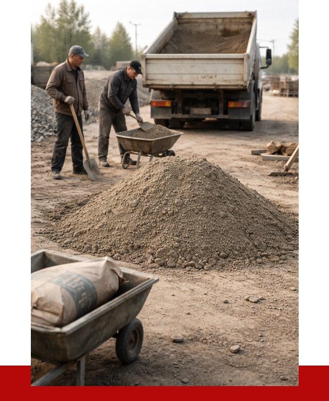 Цементно-песчаная смесь М150 в Ростове от 4824 р. | ПРОНЕРУДРсв