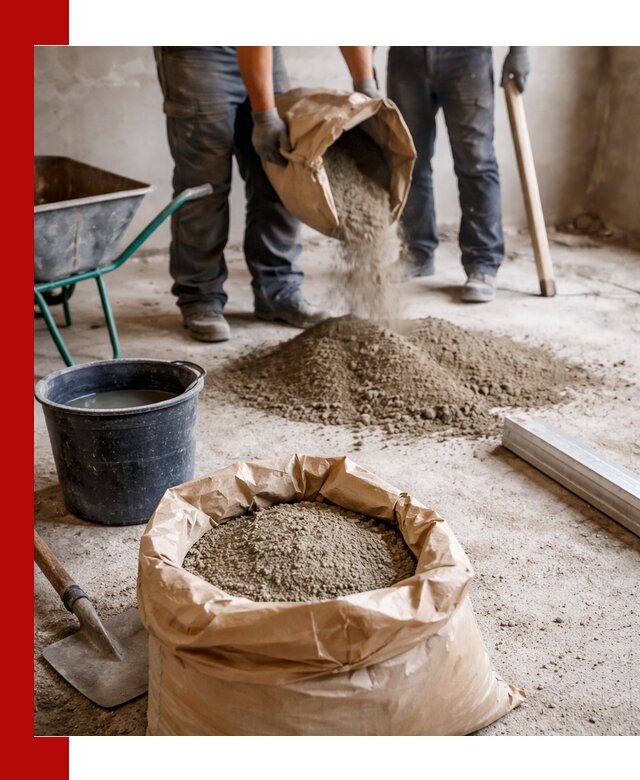 Доставка сухой смеси для стяжки в Ростове