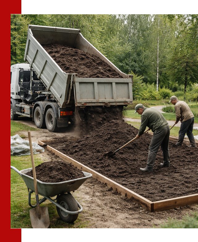 Доставка грунта для озеленения и благоустройства в Ростове