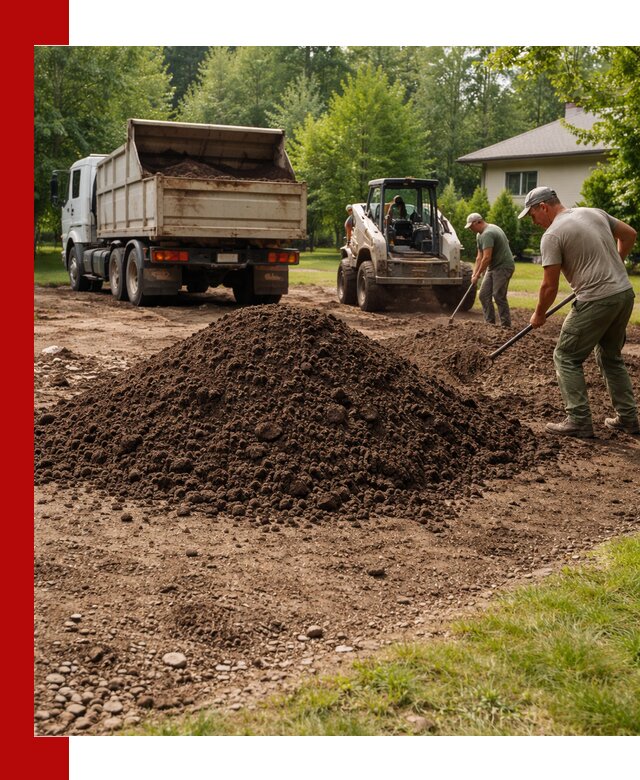 Доставка и укладка грунта для газона в Ростове