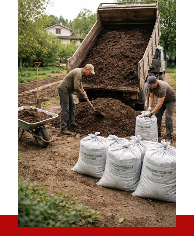 Плодородная смесь в Ростове от 4310 р./куб с доставкой | ПРОНЕРУДРсв