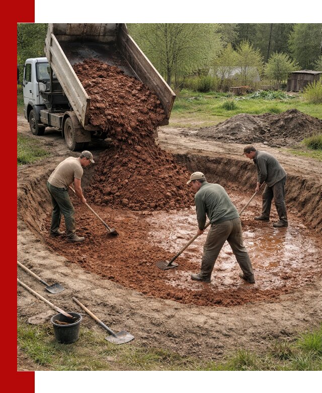 Купить качественную глину для пруда в Ростове