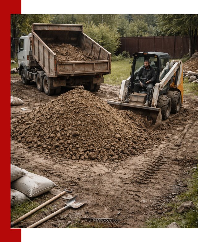 Суглинок для планировки участков в Ростове с доставкой и выгрузкой