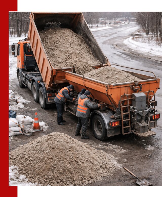 Поставка и вывоз пескосоля в Ростове оптом и в розницу