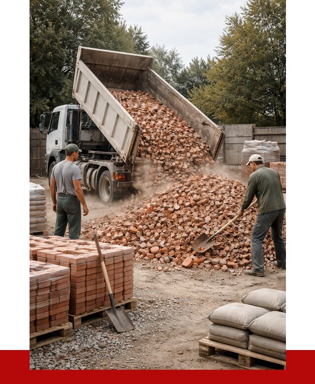 Бой кирпича в Ростове с доставкой от 4310 руб/куб | ПРОНЕРУДРсв