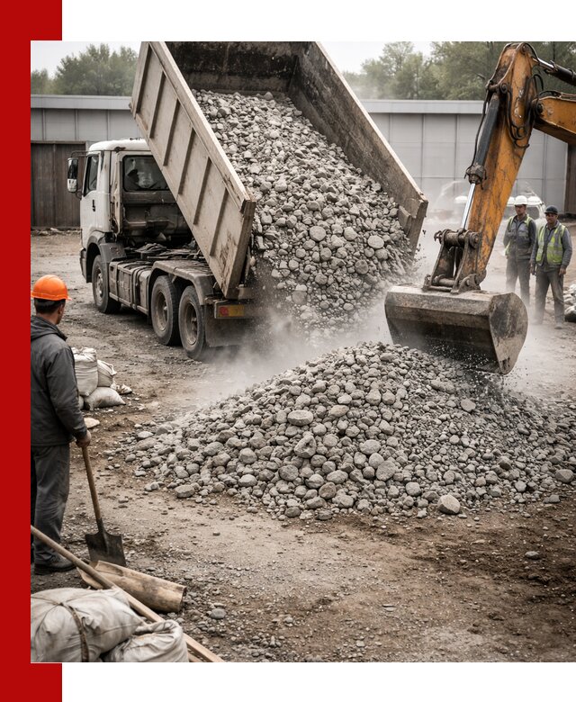 Доставка дробленого бетона в Ростове оптом и в розницу