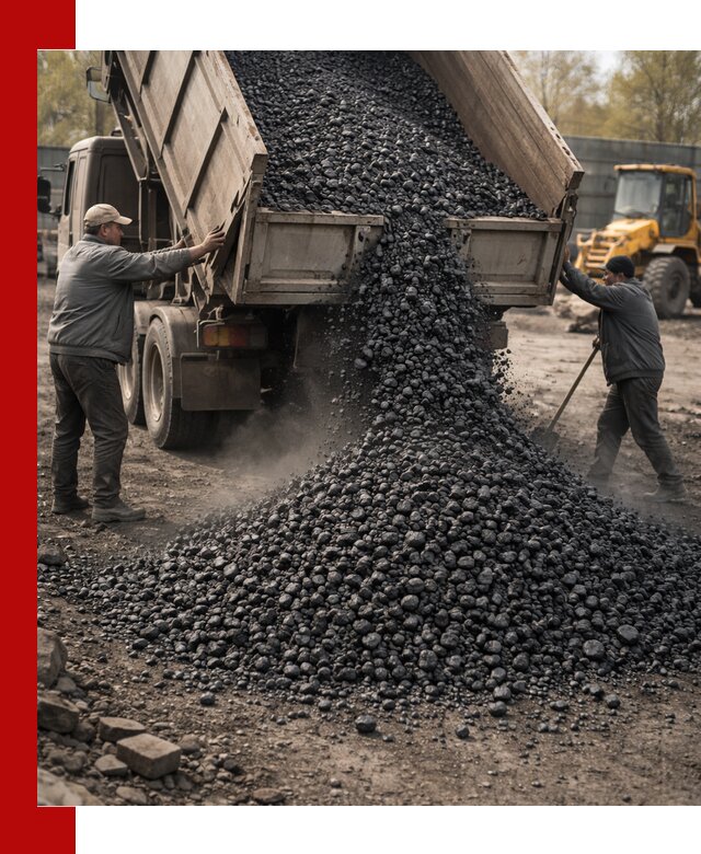 Доставка угля семечка самосвалами в Ростове