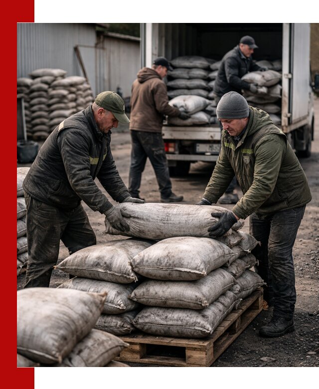 Доставка угля в мешках по выгодным ценам в Ростове