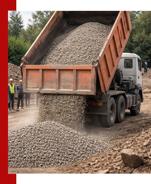 Доставка сыпучих материалов самосвалом в Ростове быстро и надежно