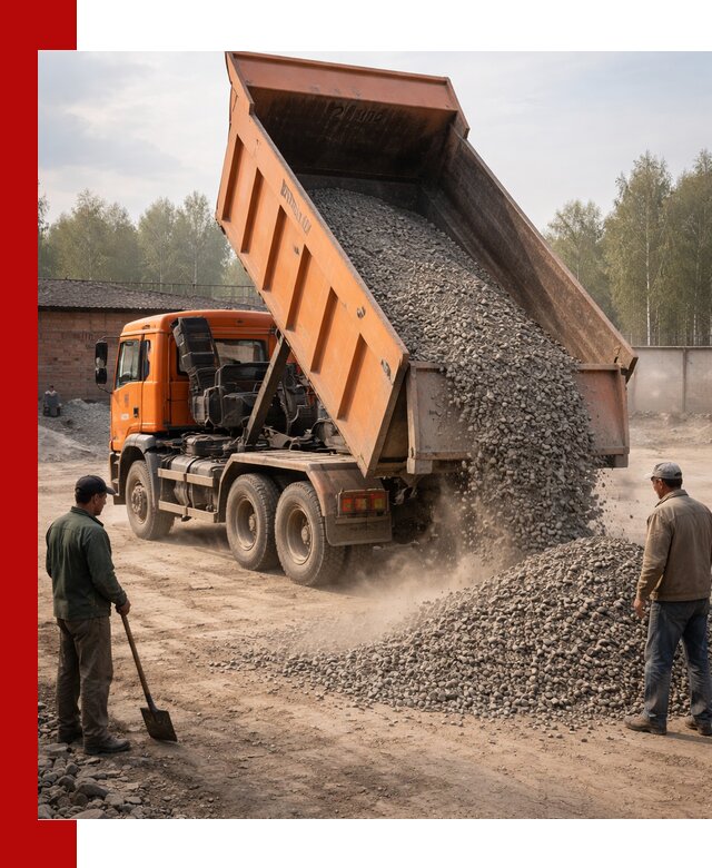 Доставка самосвалом 20 м3 в Ростове быстро и надежно