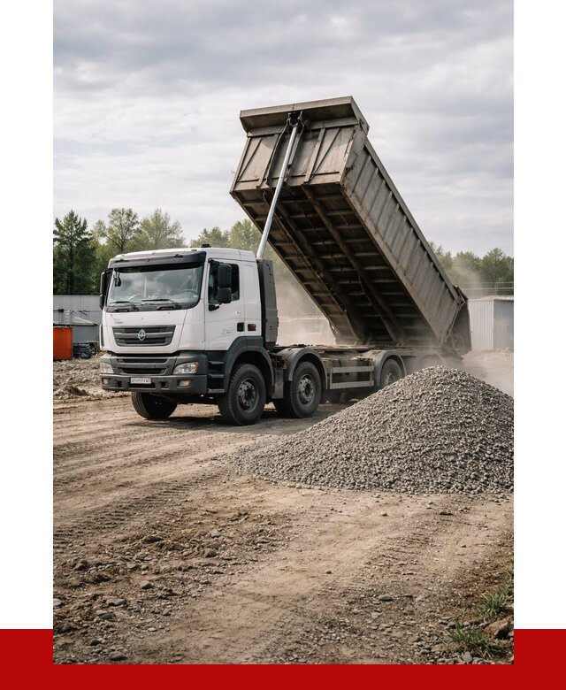 Доставка самосвалом 40 кубов в Ростове от 9237 р. | ПРОНЕРУДРсв