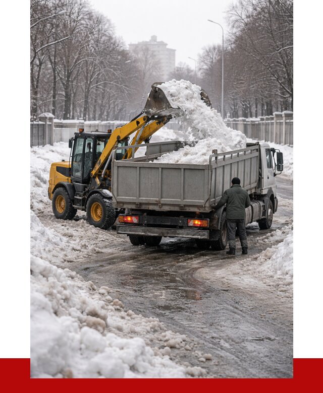Вывоз снега с погрузкой в Ростове от 3592 р. ПРОНЕРУДРсв